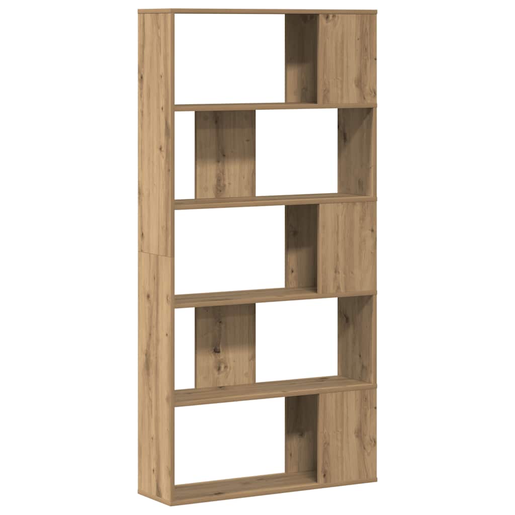 Libreria 5 Piani Rovere Artigianale 80,5x23,5x162,5 Multistrato 852779