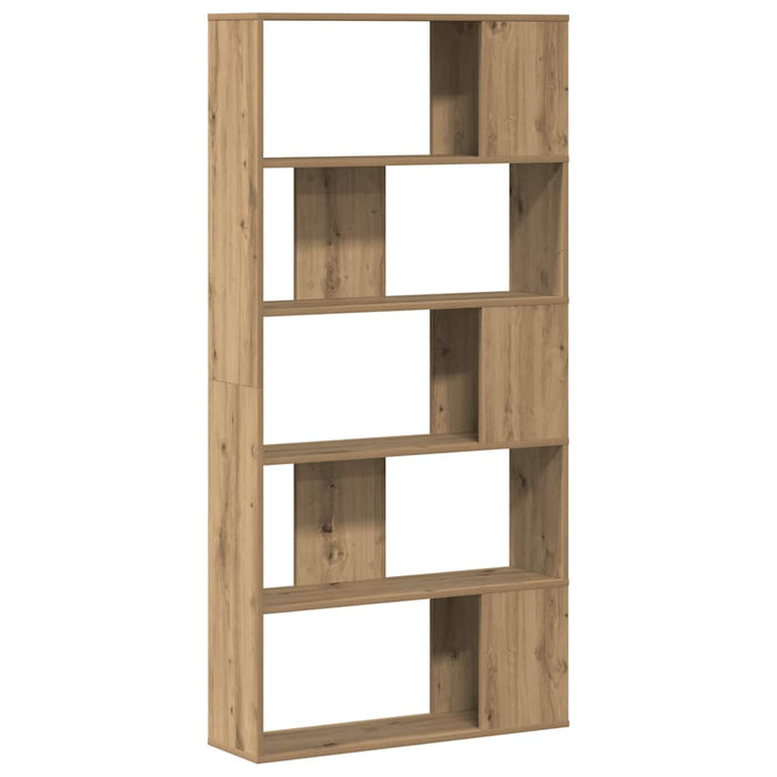 Libreria 5 Piani Rovere Artigianale 80,5x23,5x162,5 Multistrato 852779