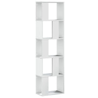Libreria 5 Ripiani Bianca 45x23,5x162,5cm Legno Multistrato 852780