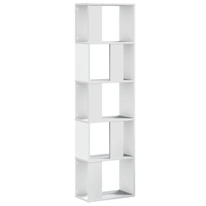 Libreria 5 Ripiani Bianca 45x23,5x162,5cm Legno Multistrato 852780