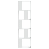 Libreria 5 Ripiani Bianca 45x23,5x162,5cm Legno Multistrato 852780