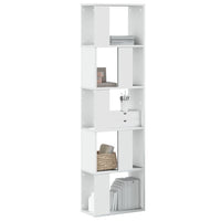 Libreria 5 Ripiani Bianca 45x23,5x162,5cm Legno Multistrato 852780