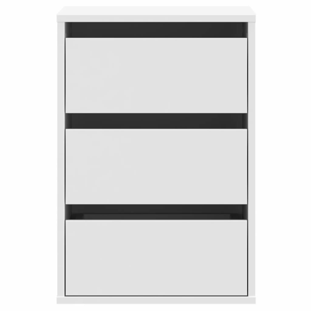 Cassettiera Bianca 40x41x58 cm in Legno Multistrato 852834