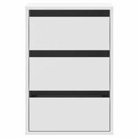 Cassettiera Bianca 40x41x58 cm in Legno Multistrato 852834