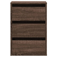 Cassettiera Angolo Rovere Marrone 40x41x58cm Legno Multistrato