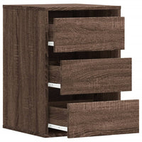 Cassettiera Angolo Rovere Marrone 40x41x58cm Legno Multistrato