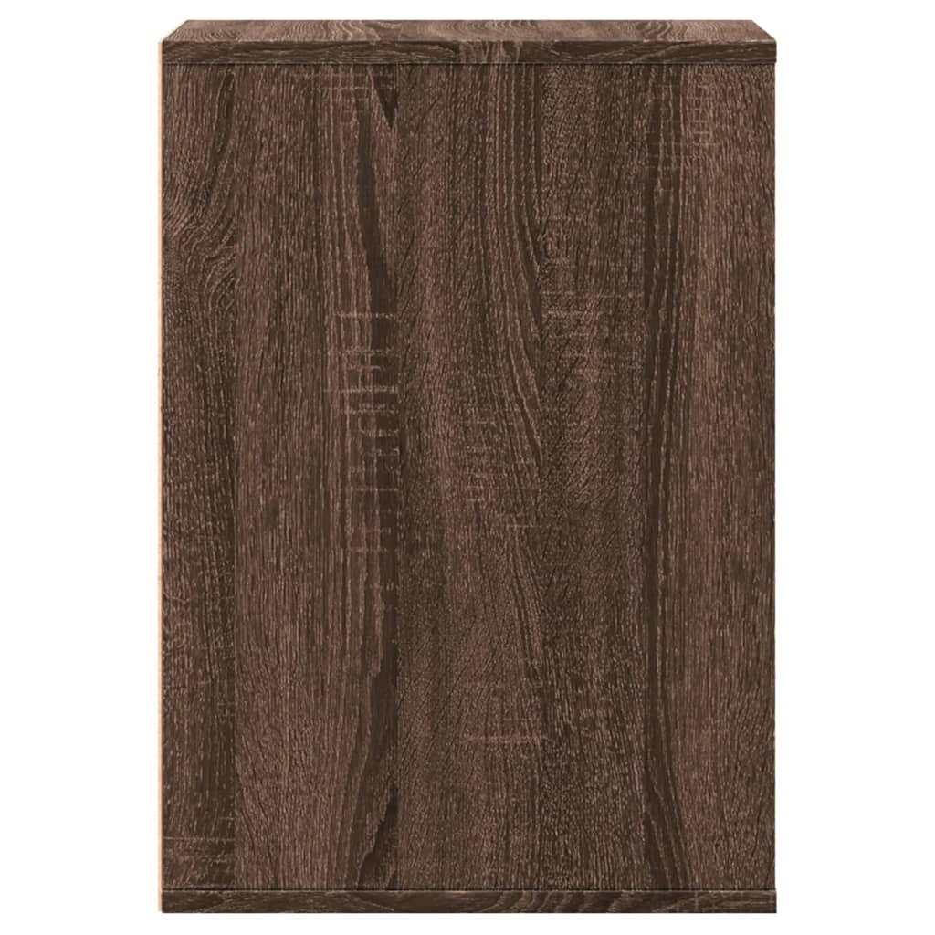 Cassettiera Angolo Rovere Marrone 40x41x58cm Legno Multistrato