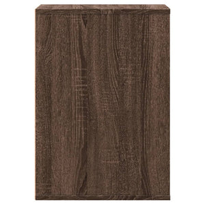 Cassettiera Angolo Rovere Marrone 40x41x58cm Legno Multistrato