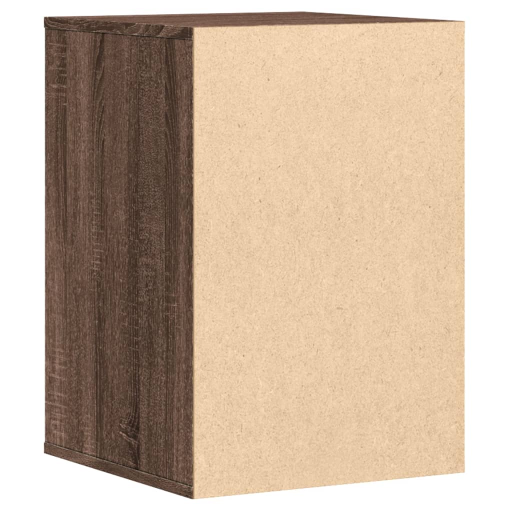 Cassettiera Angolo Rovere Marrone 40x41x58cm Legno Multistrato