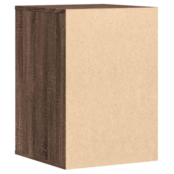 Cassettiera Angolo Rovere Marrone 40x41x58cm Legno Multistrato