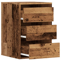 vidaXL Cassettiera Angolare Legno Antico 40x41x58 cm Legno Multistrato