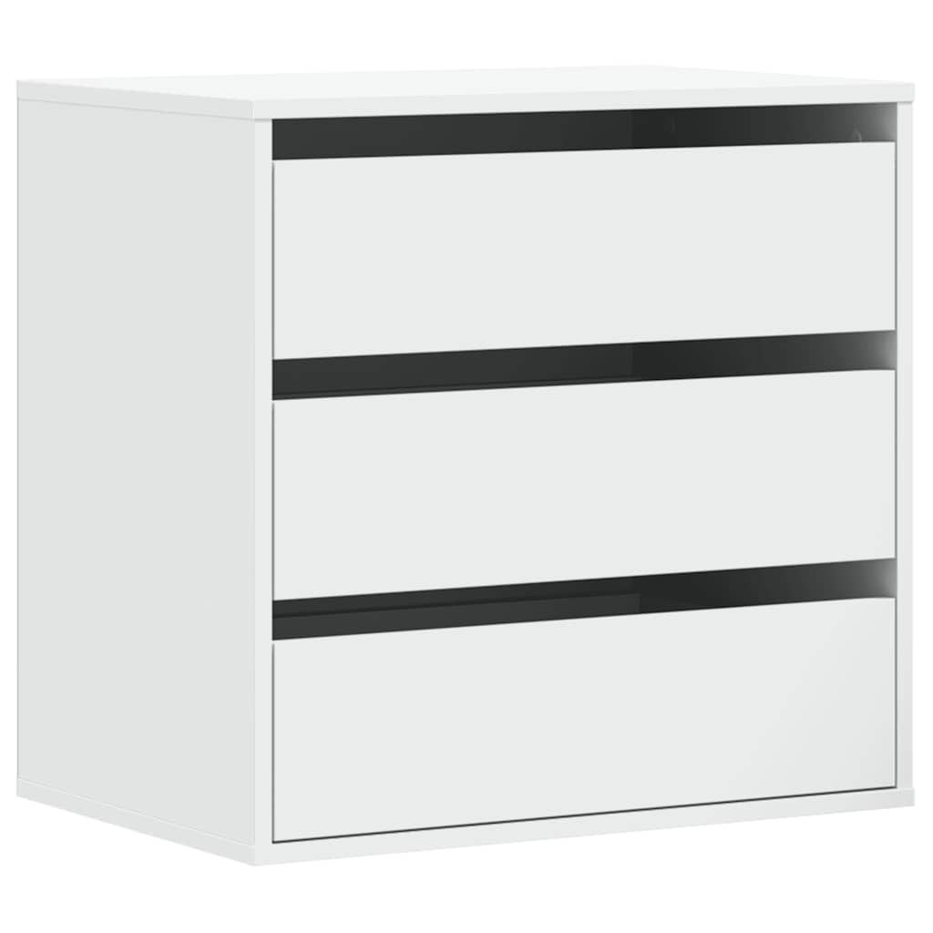 Cassettiera Bianca 60x41x58 cm in Legno Multistrato 852843