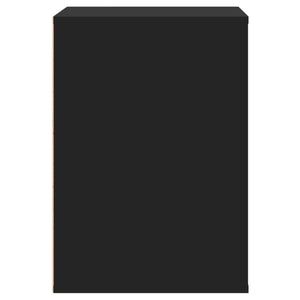 Cassettiera Angolare Nera 60x41x58 cm in Legno Multistrato 852844