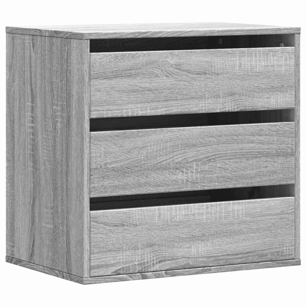 Cassettiera Angolare Grigio Sonoma 60x41x58cm Legno Multistrato 852848