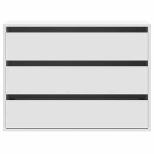 Cassettiera Bianca 80x41x58 cm in Legno Multistrato 852852