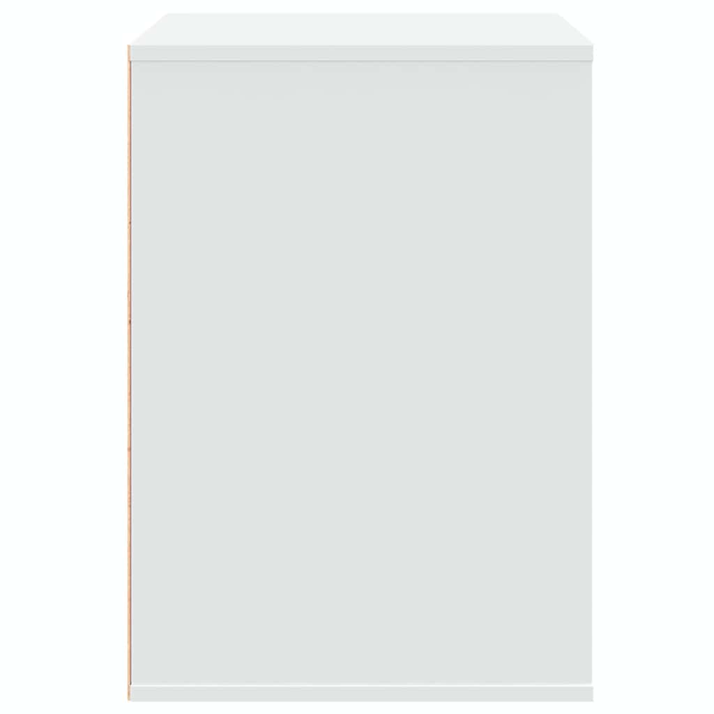 Cassettiera Bianca 80x41x58 cm in Legno Multistrato 852852