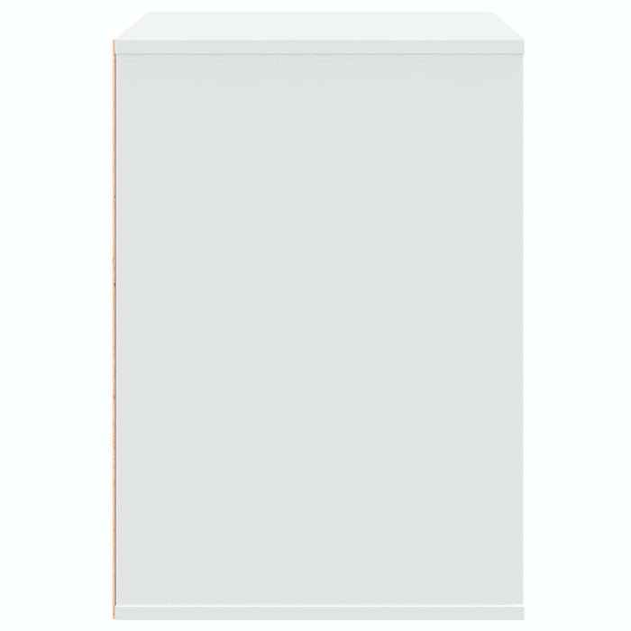 Cassettiera Bianca 80x41x58 cm in Legno Multistrato 852852