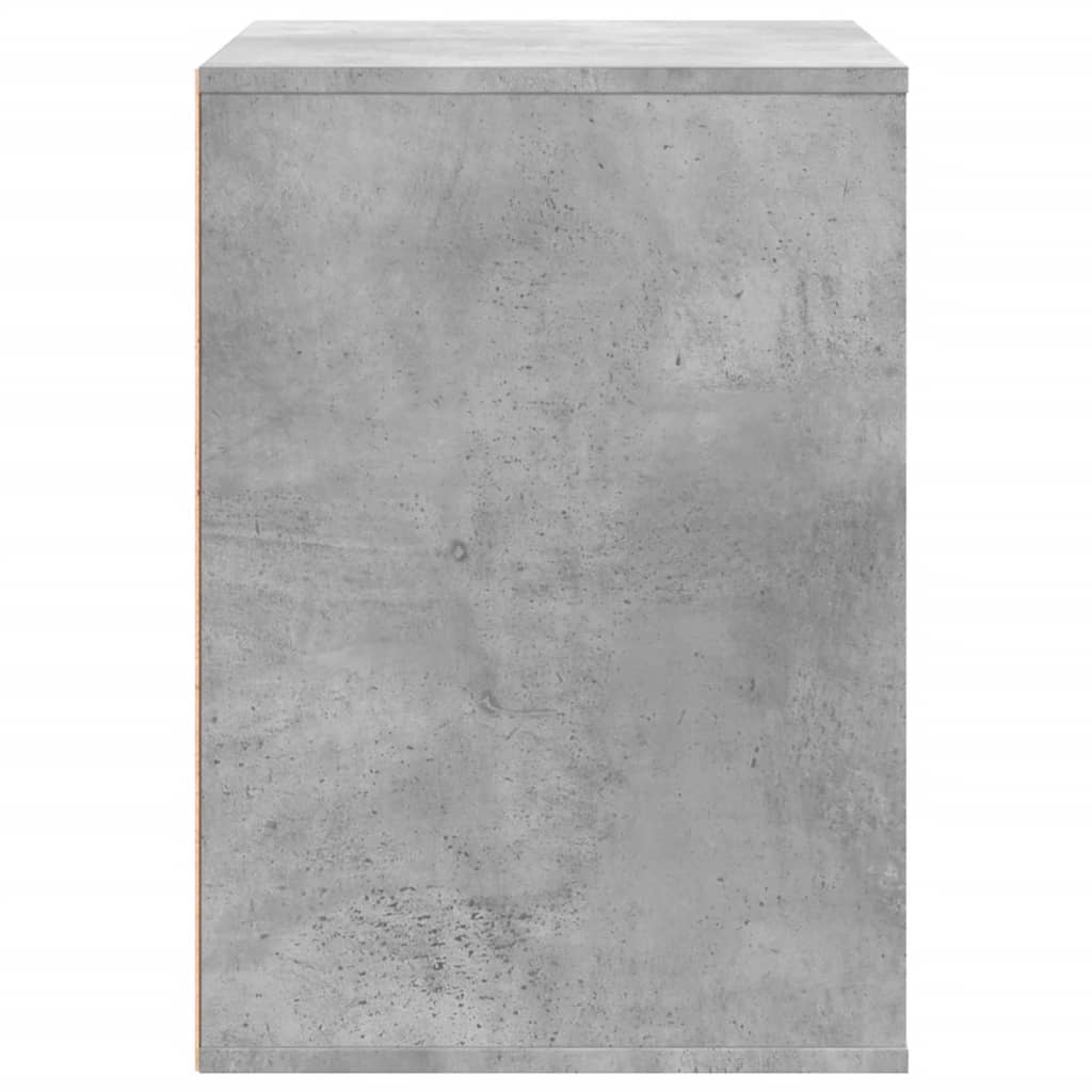 Cassettiera Angolo Grigio Cemento 80x41x58cm Legno Multistrato