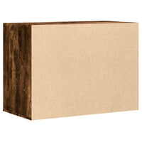 Cassettiera Angolare Rovere Fumo 80x41x58cm Legno Multistrato