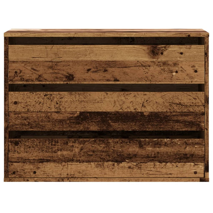 Cassettiera Angolare Legno Antico 80x41x58 cm Legno Multistrato 852859