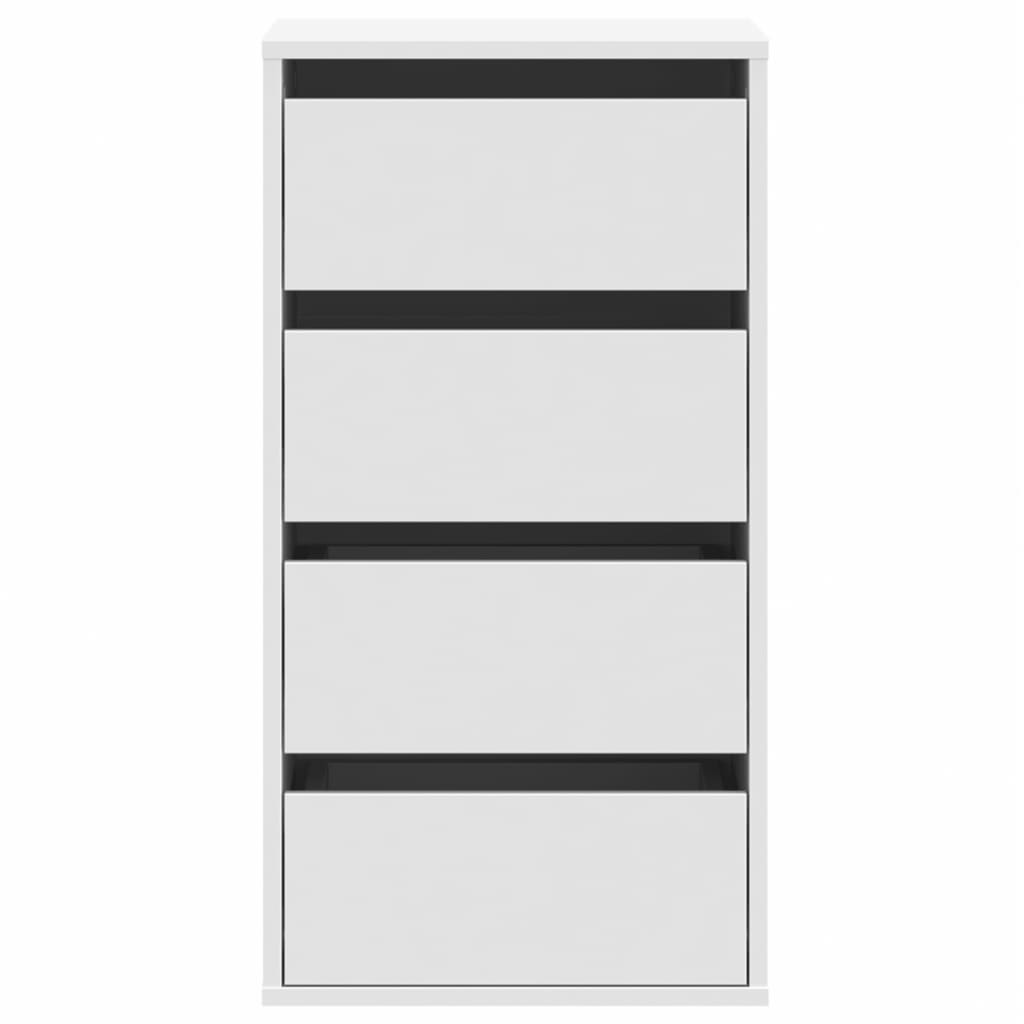 Cassettiera Bianca 40x41x76 cm in Legno Multistrato 852861