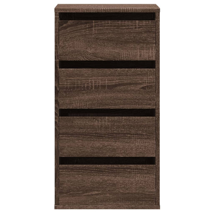 Cassettiera Angolo Rovere Marrone 40x41x76cm Legno Multistrato 852867