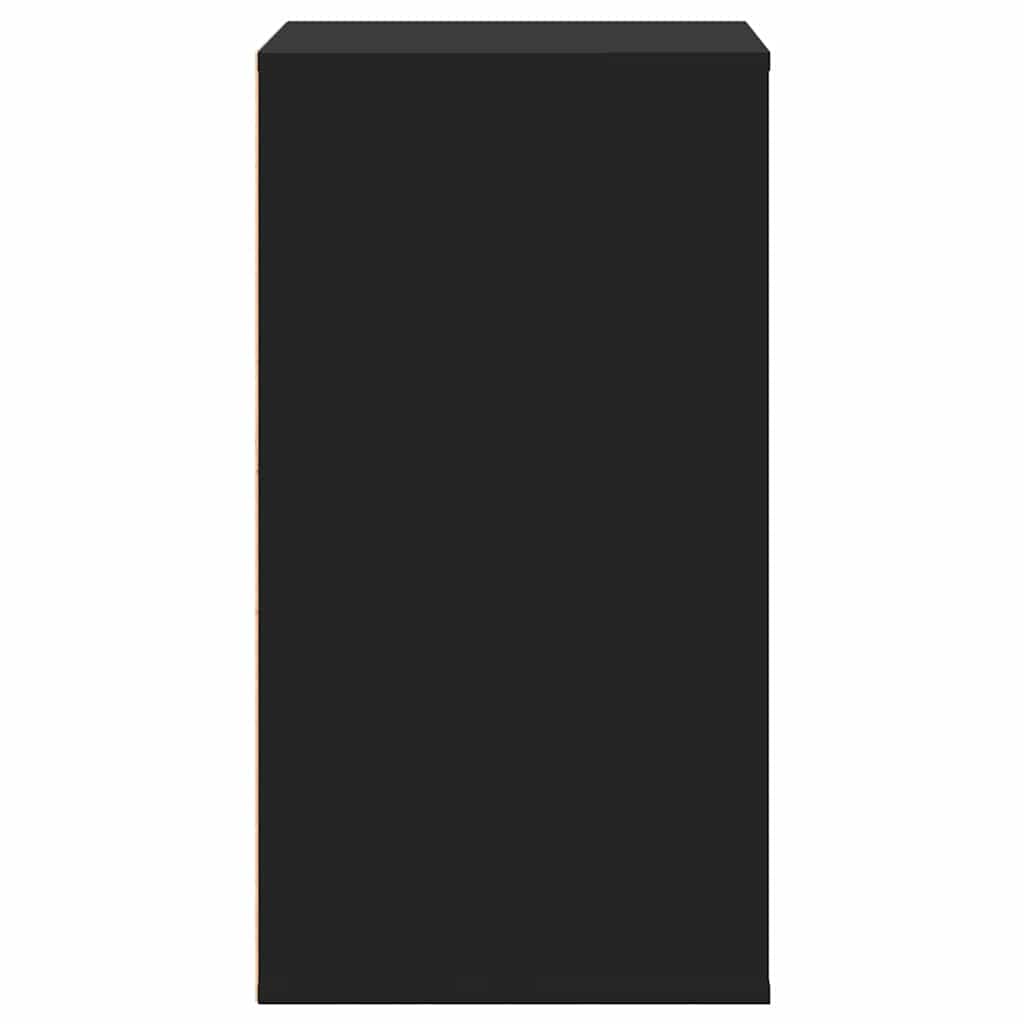 vidaXL Cassettiera Angolare Nera 60x41x76 cm in Legno Multistrato