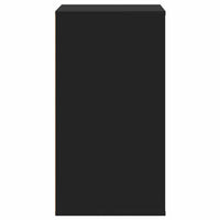 Cassettiera Angolare Nera 60x41x76 cm in Legno Multistrato 852871