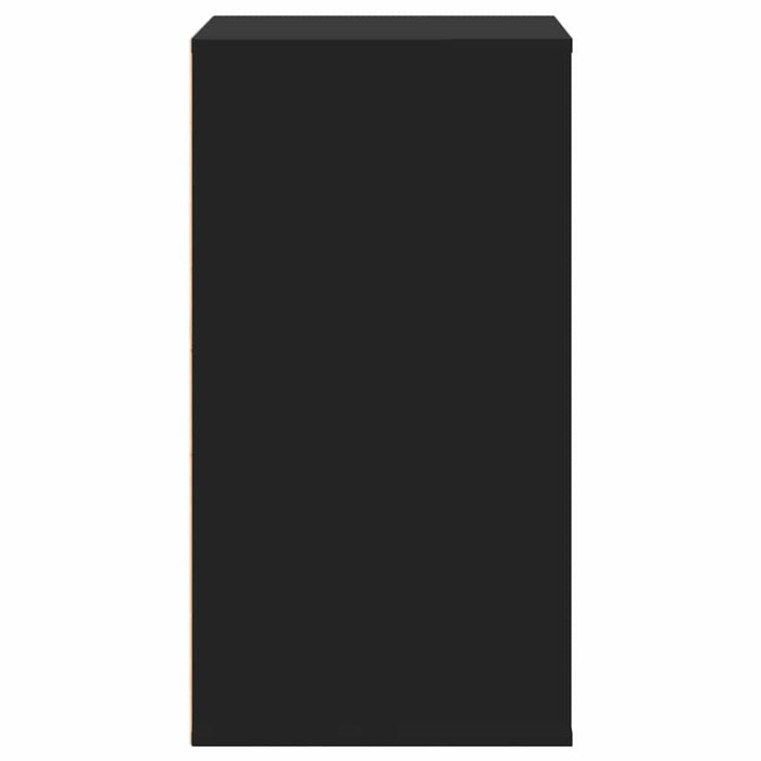 Cassettiera Angolare Nera 60x41x76 cm in Legno Multistrato 852871