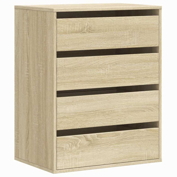 vidaXL Cassettiera Angolare Rovere Sonoma 60x41x76cm Legno Multistrato