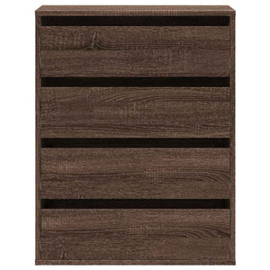 Cassettiera Angolo Rovere Marrone 60x41x76cm Legno Multistrato 852876