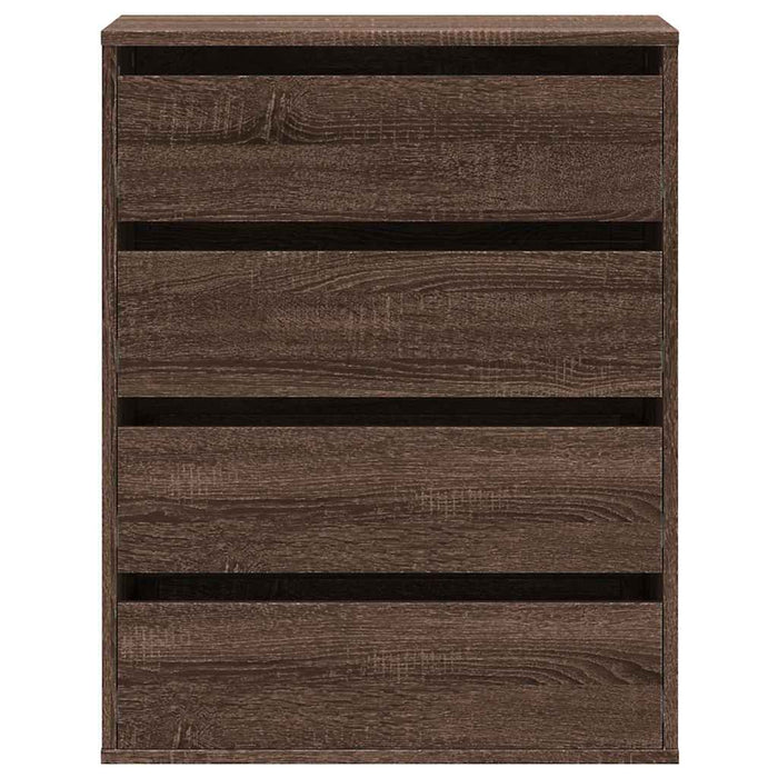 Cassettiera Angolo Rovere Marrone 60x41x76cm Legno Multistrato 852876