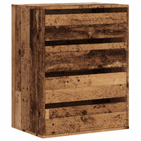 Cassettiera Angolare Legno Antico 60x41x76 cm Legno Multistrato