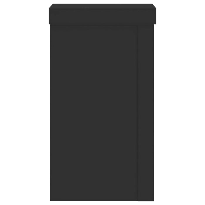 Supporti per Piante 2 pz Neri 10x10x18 cm Legno Multistrato