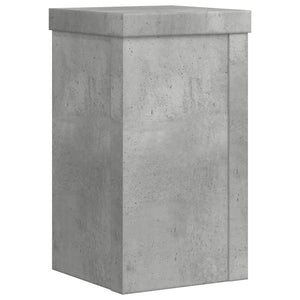 Supporti per Piante 2 pz Grigio 10x10x18 cm Legno Multistrato