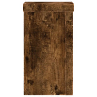 Set di 2 portavasi per fiori in legno ingegnerizzato marrone 02_0045310