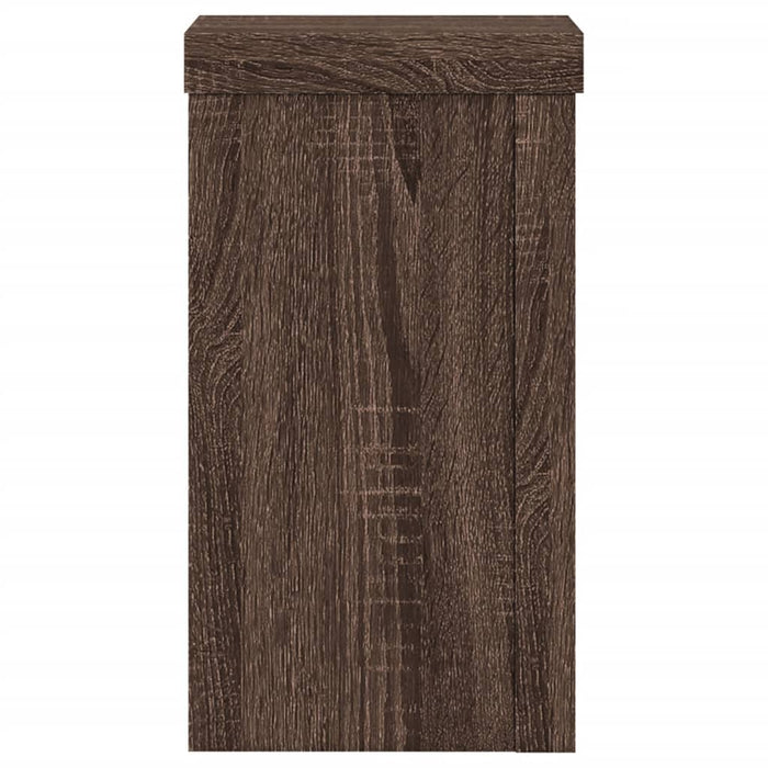 vidaXL Supporti per Piante 2 pz Marrone 10x10x18 cm Legno Multistrato