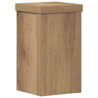 vidaXL Supporti per Piante 2 pz Rovere 10x10x18 cm in Multistrato