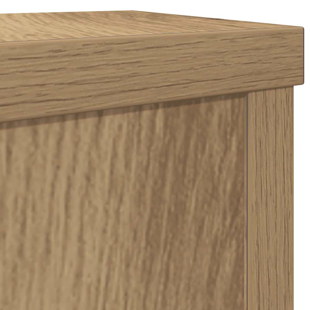 vidaXL Supporti per Piante 2 pz Rovere 10x10x18 cm in Multistrato