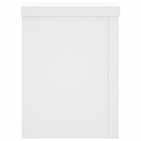 Supporti per Piante 2 pz Bianchi 15x15x20 cm Legno Multistrato 852888