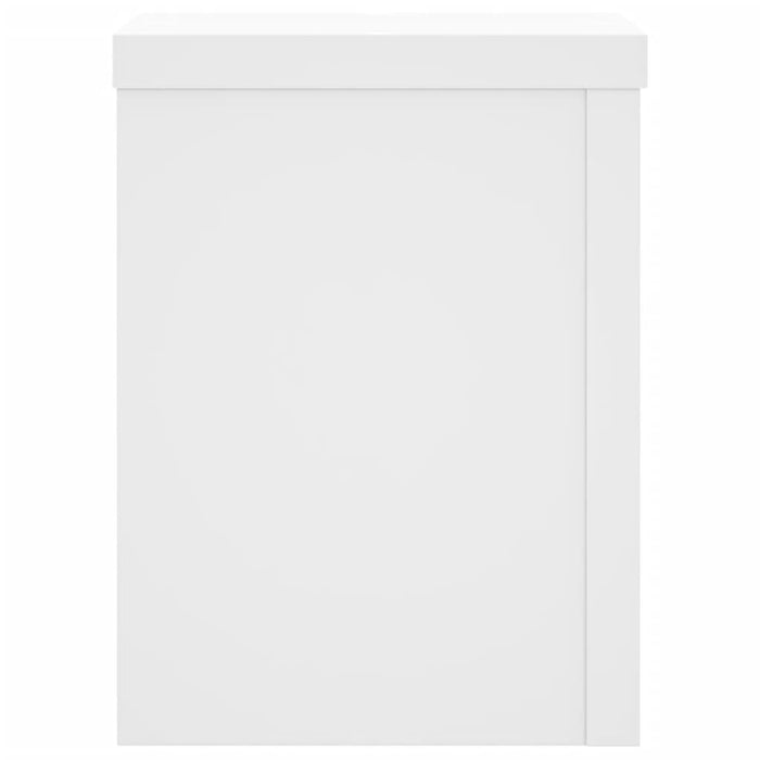 Portavasi per fiori set da 2 15 x 15 x 20 cm in legno ingegnerizzato bianco 02_0045263