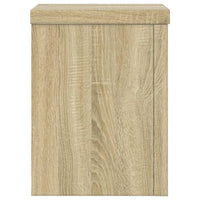 vidaXL Supporti per Piante 2 pz Rovere 15x15x20 cm in Multistrato