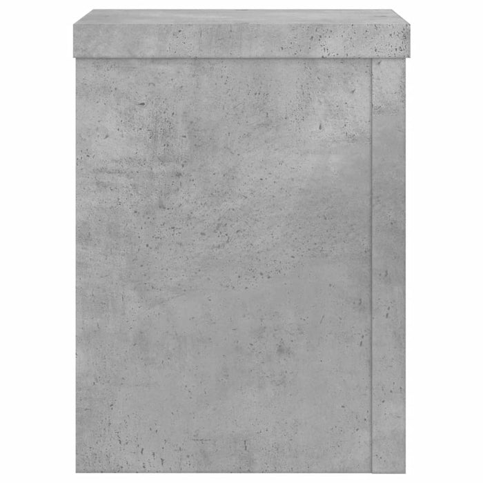 vidaXL Supporti per Piante 2 pz Grigio 15x15x20 cm Legno Multistrato
