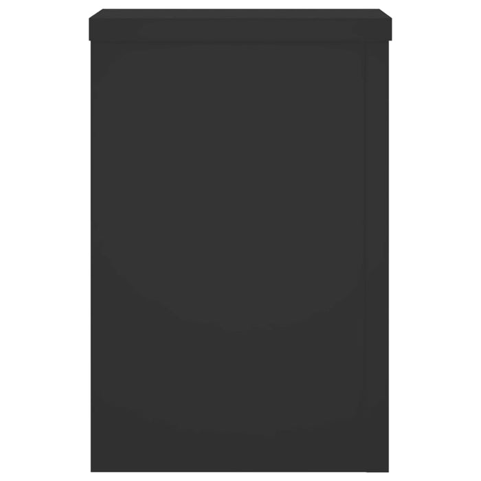 Supporti per Piante 2 pz Neri 20x20x30 cm Legno Multistrato 852898