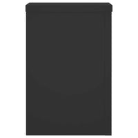 Supporti per Piante 2 pz Neri 25x25x35 cm Legno Multistrato