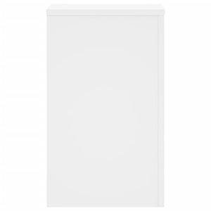 vidaXL Supporti per Piante 2 pz Bianchi 30x30x50cm Legno Multistrato