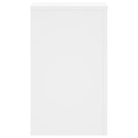 vidaXL Supporti per Piante 2 pz Bianchi 30x30x50cm Legno Multistrato