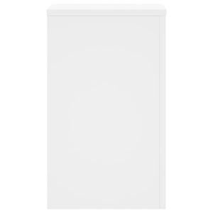 vidaXL Supporti per Piante 2 pz Bianchi 30x30x50cm Legno Multistrato