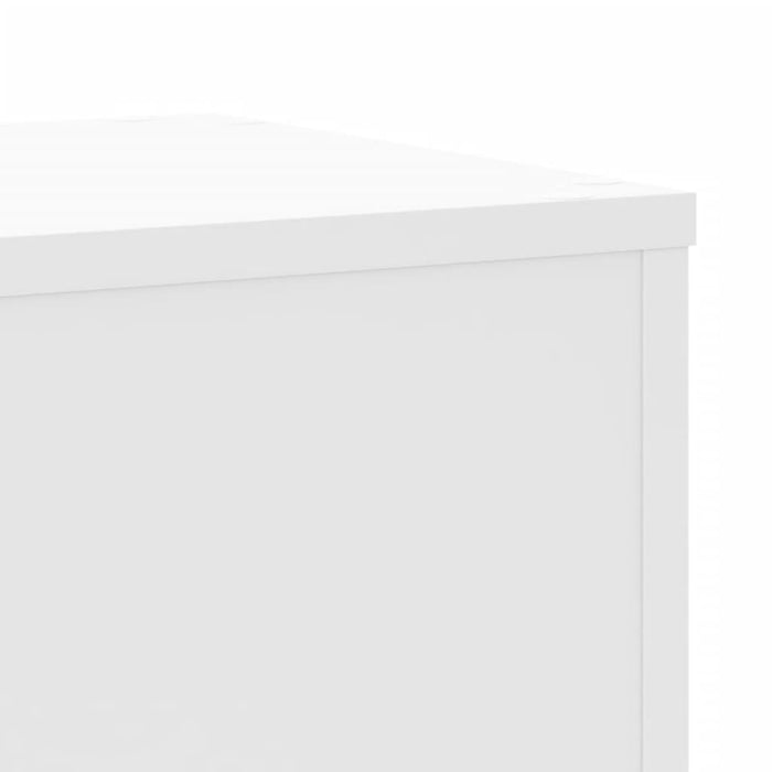 vidaXL Supporti per Piante 2 pz Bianchi 30x30x50cm Legno Multistrato