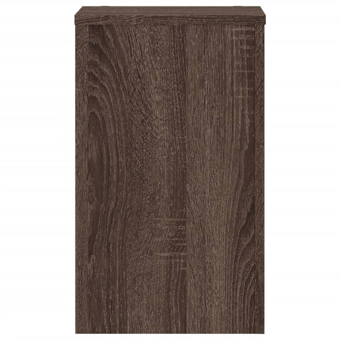 vidaXL Supporti per Piante 2 pz Marrone 30x30x50 cm Legno Multistrato